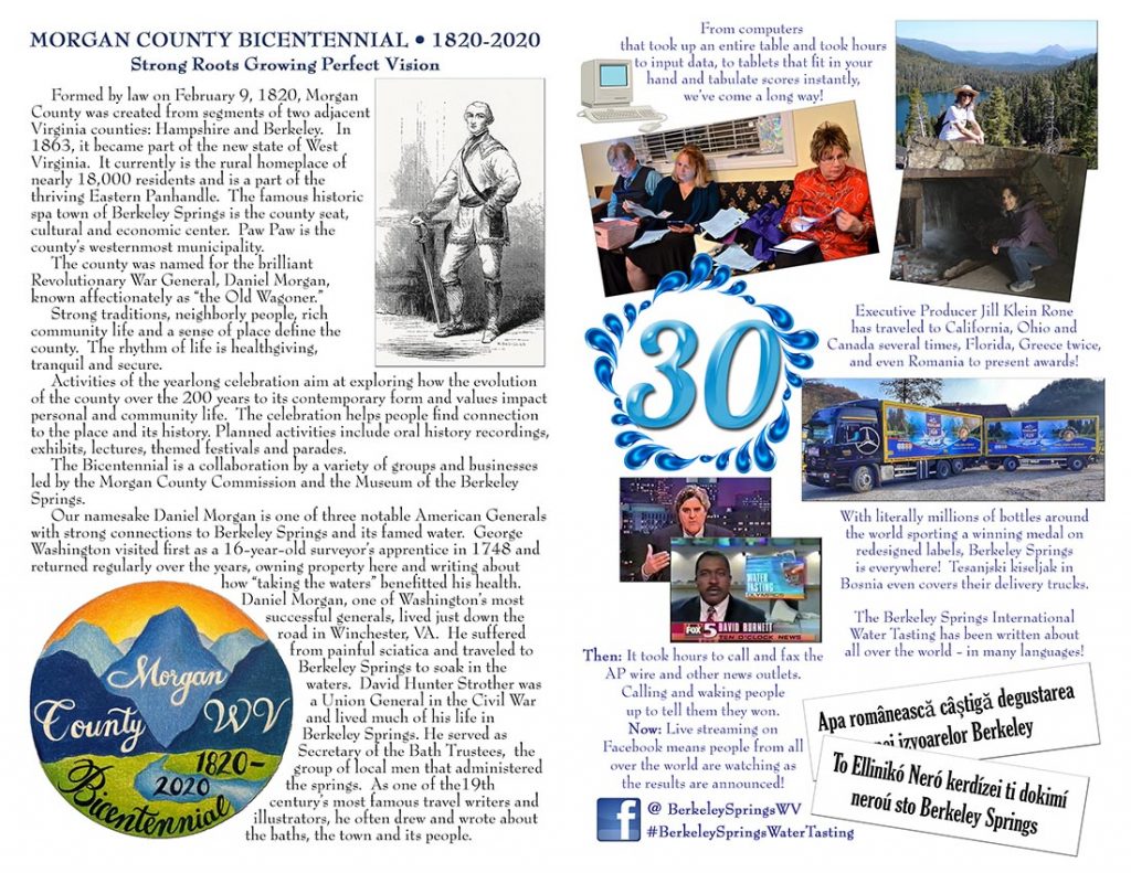 2019 Water Program Berkeley Springs International Water Tasting