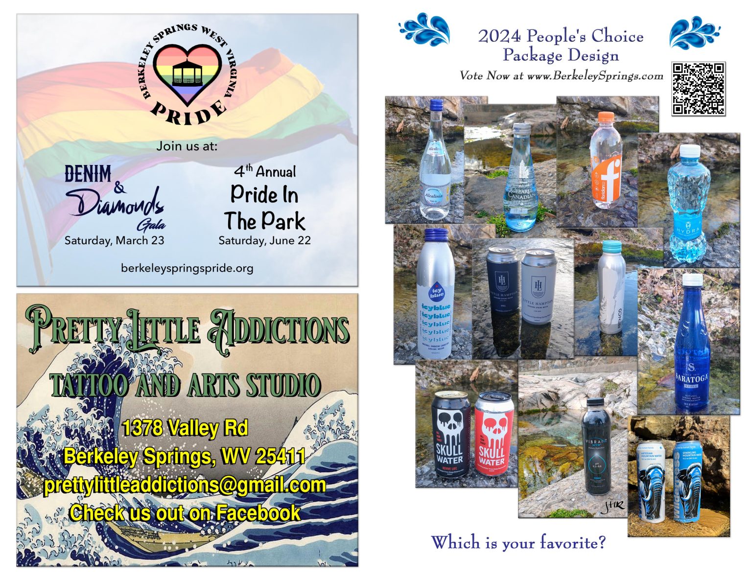 2024 water program Berkeley Springs International Water Tasting